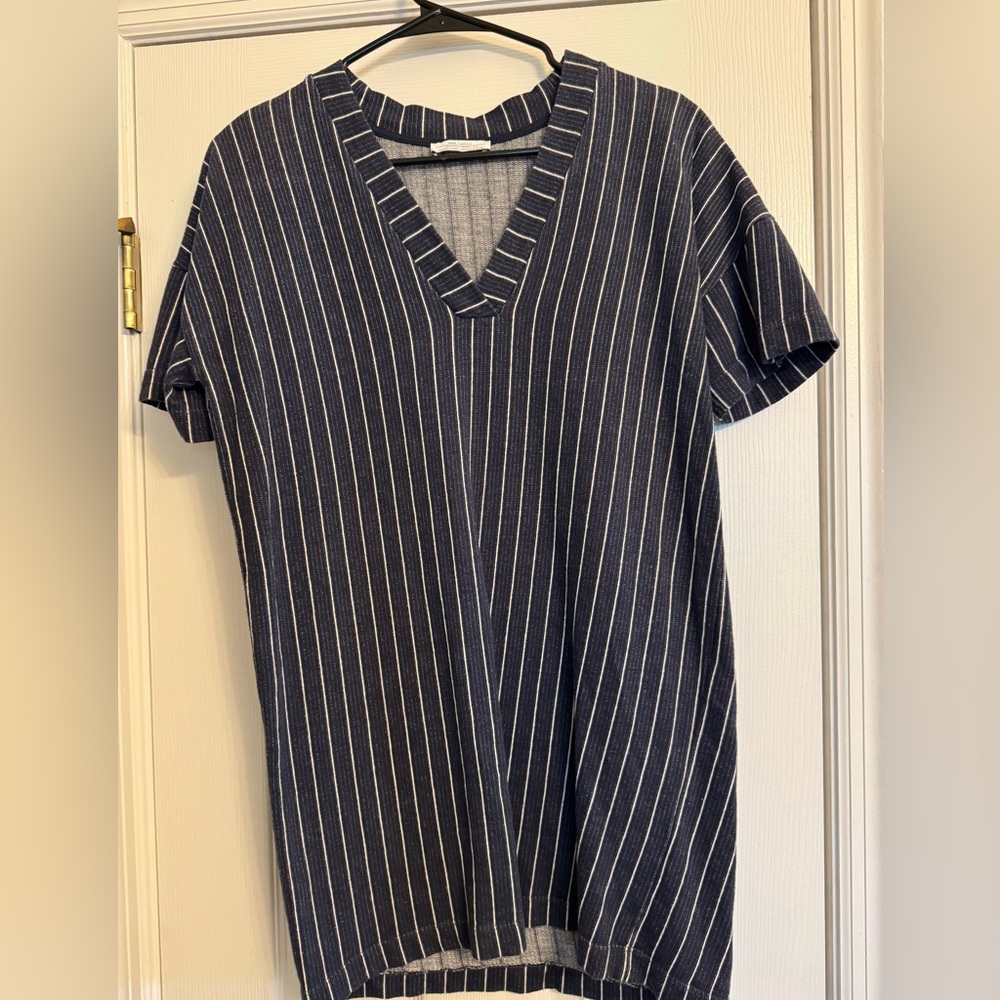 Zara Trafaluc Striped Long Knit Tunic